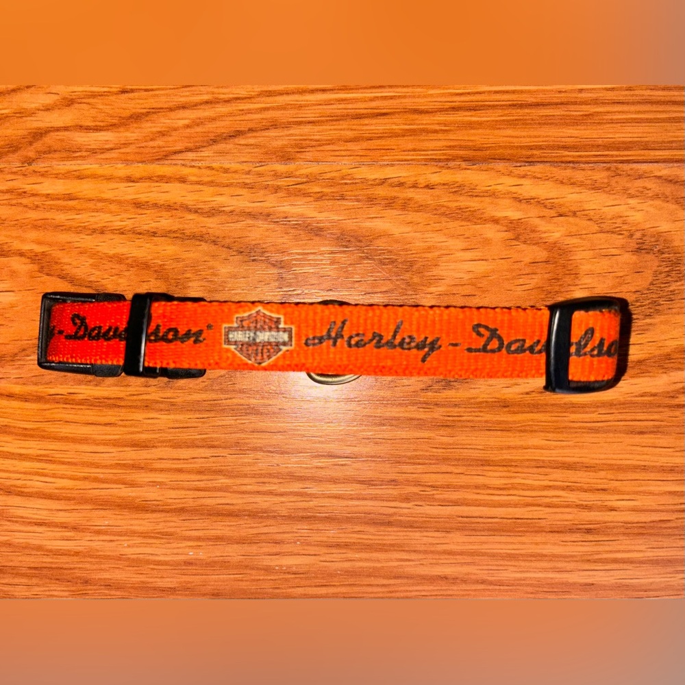 Harley Davidson dog collar or keychain holder